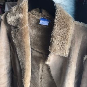 Faux fur winter coat